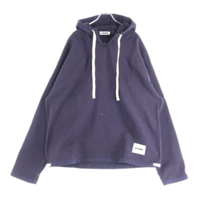ロゴパッチ プルオーバー フーデッド パーカー ネイビー J47GU0010 Bランク