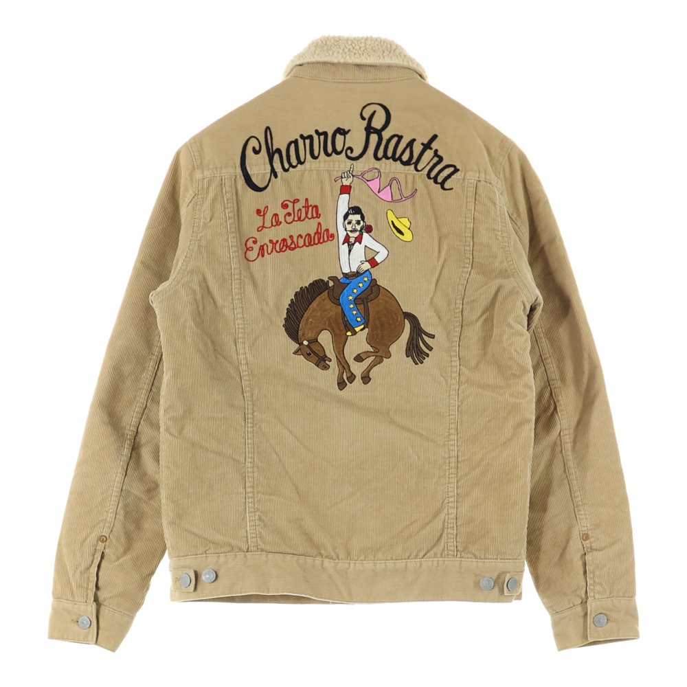 ロデオマン チェーンステッチ コーデュロイ ボアジャケット ベージュ Aランク