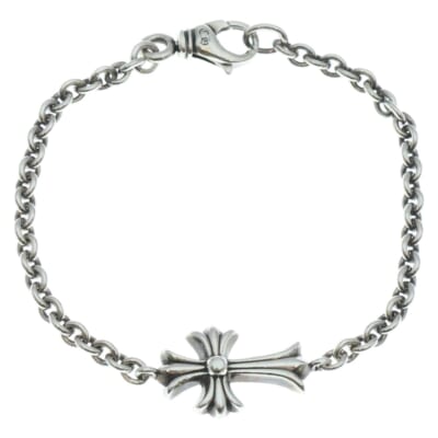 TNY CH CRS NE CHAIN タイニー CHクロス NEチェーン ブレスレット シルバー Bランク