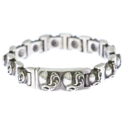 I LINK Iリンク ハート モチーフシルバーブレスレット シルバー Bランク