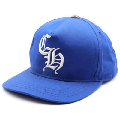 LA Exclusive CH Baseball Cap エンブロイダリーロゴ ベースボールキャップ 帽子 ブルー/ホワイト Aランク