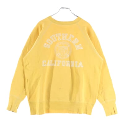 50S SOUTHERN CALIFORNIA FLOCKY SWEAT 南カリフォルニア フロッキー スウェット イエロー Bランク