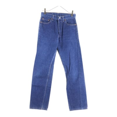90s 501XX 501-0000 ボタン裏522 USA製 スモールe ストレートデニムパンツ インディゴブルー Bランク