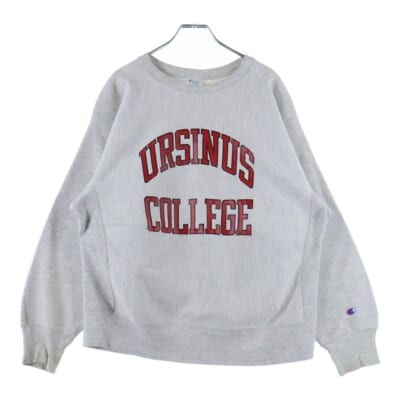 80-90S REVERSE WEAVE URSINUS COLLEGE SWEAT リバースウィーブ アーサイナス プリント トリコタグ後期 スウェット グレー Bランク