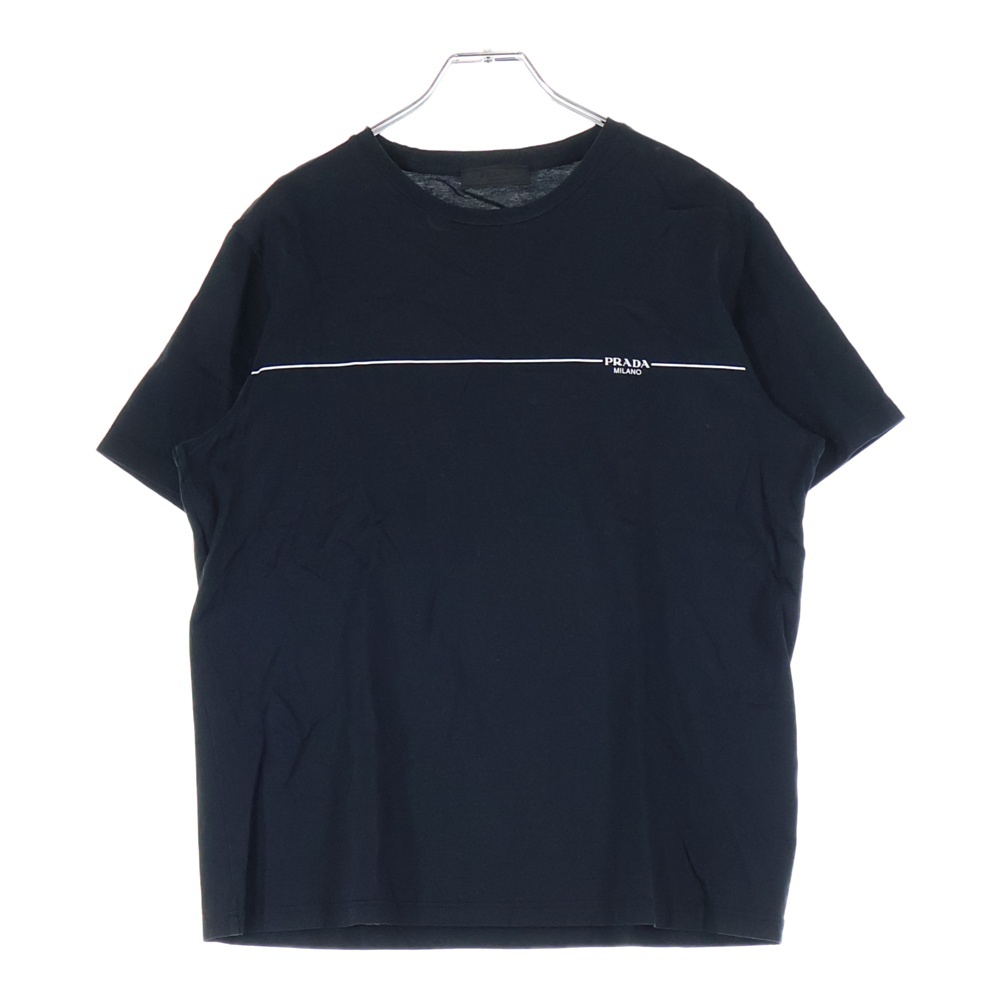 20SS LOGO PRINT S/S TEE SHIRT ロゴプリント半袖Tシャツ カットソー ブラック UJN656 R201 1WPG Bランク