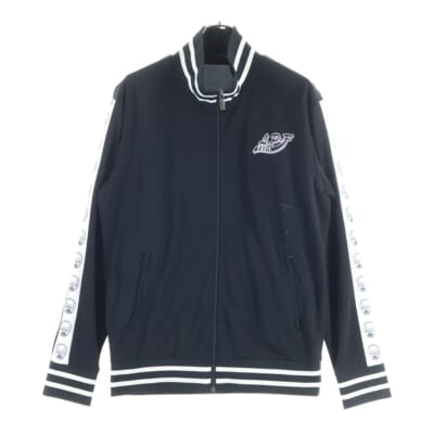 LPFロゴ スカルサイドラインジップアップジャケット ブラック/ホワイト Bランク