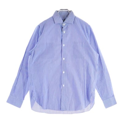 Check Shirt 長袖チェックシャツ ブルー WB-B011 Bランク