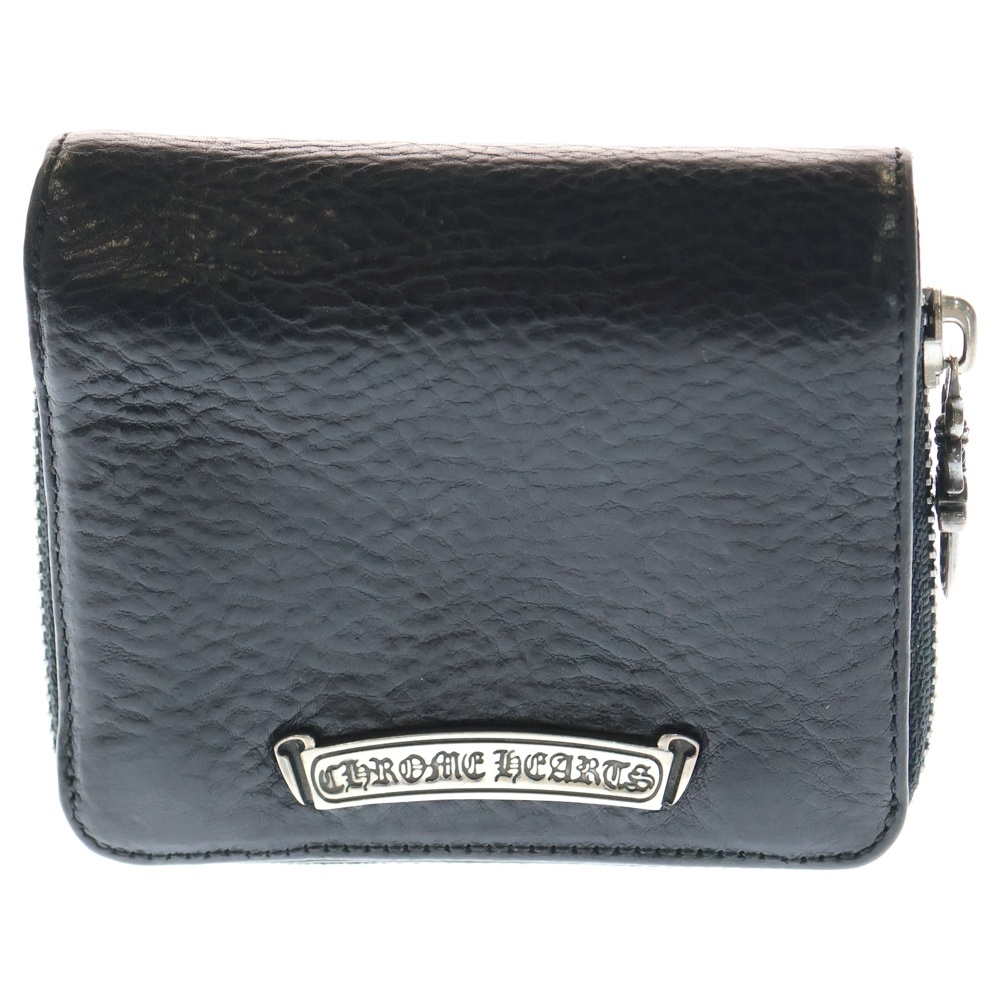 未使用　クロムハーツ　スクエアジップビル ウォレット SQ ZIP BILL クロムハーツ SQ ZIP BILL スクエアジップビル レザーウォレット 財布