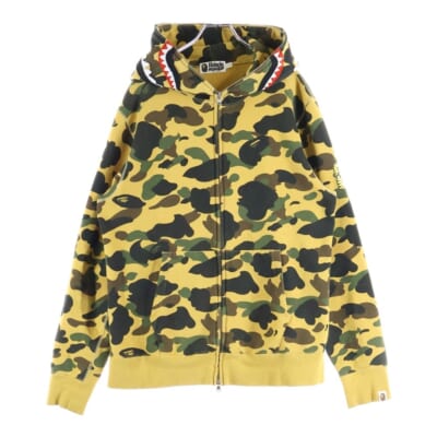 ABC CAMO SHARK PARKA フルジップ カモ シャーク フーディプルオーバーパーカー ブラウン 001ZPJ701006M Aランク