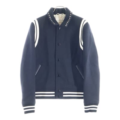 Studded Jacket ロックスタッズ ウールジャケット ブルゾン ブラック Aランク