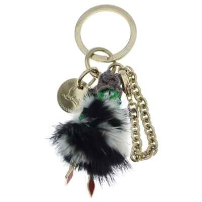 Key Ring Mink ミンクファー キーリング キーホルダー ゴールド Aランク