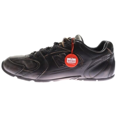 ×miumiu 530 SL ミュウミュウ ダメージ加工 レザーローカットスニーカー ブラウン Aランク