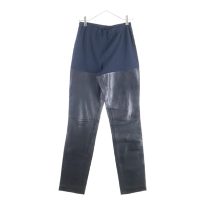 アーカイブ レザードッキング スウェットパンツ ブラック/ネイビー Bランク
