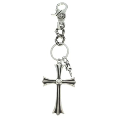 CLP CHN XFANCY-S CH CRS LG ショートエクストラファンシーリンク ラージクロス キーチェーン シルバー Bランク