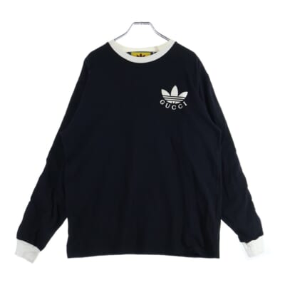 ×adidas L/S T-Shirt アディダス 長袖Tシャツ ロンT ブラック 722944 XJE1H Aランク