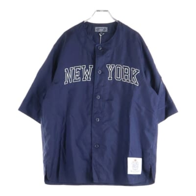 New York Willis Baseball Shirt ニューヨーク ウィリス ベースボール 半袖シャツ ネイビー Sランク