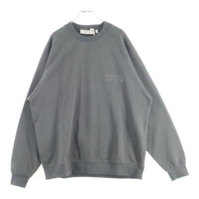 SWEATSHRT ラバーロゴ クルーネックスウェットトレーナー ブラウン Sランク