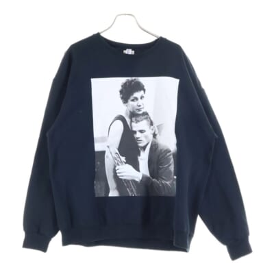 CHET BAKER CREW NECK SWEAT SHIRT(TYPE-4) チェット ベイカー クルーネックスウェットトレーナー ブラック Aランク