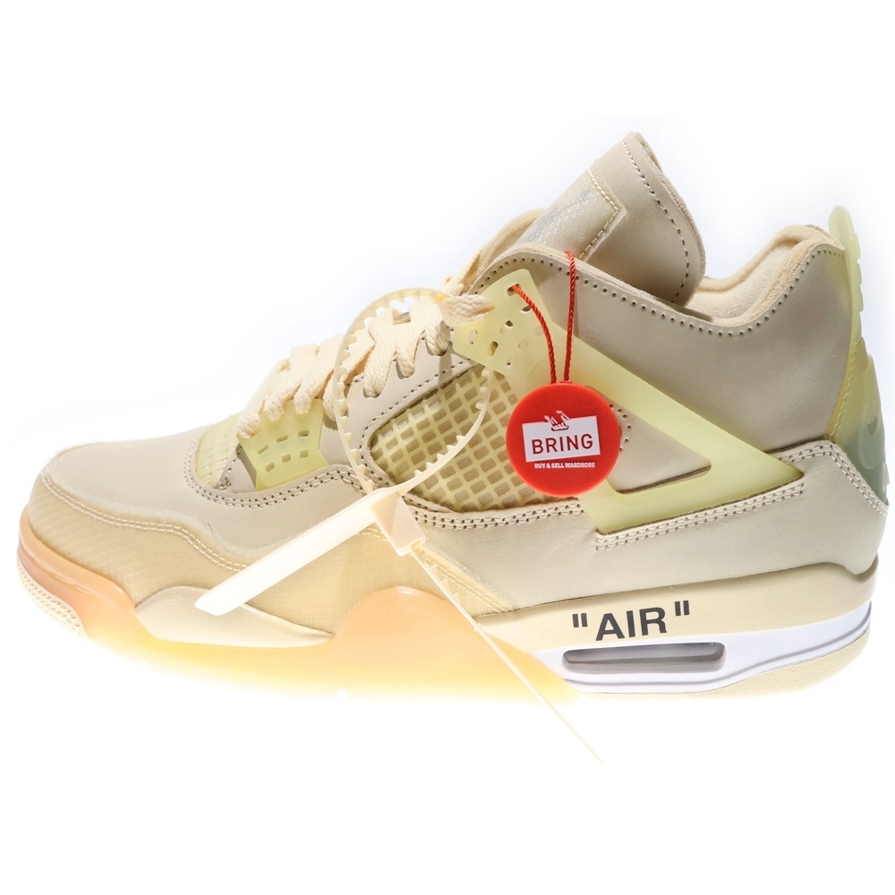 ナイキ ×OFF-WHITE WMNS AIR JORDAN 4 SP SAIL オフホワイト