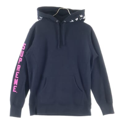 17SS ×THRASHER Boyfriend Hooded スラッシャー ボーイフレンド プルオーバーフーディー パーカー ブラック Bランク