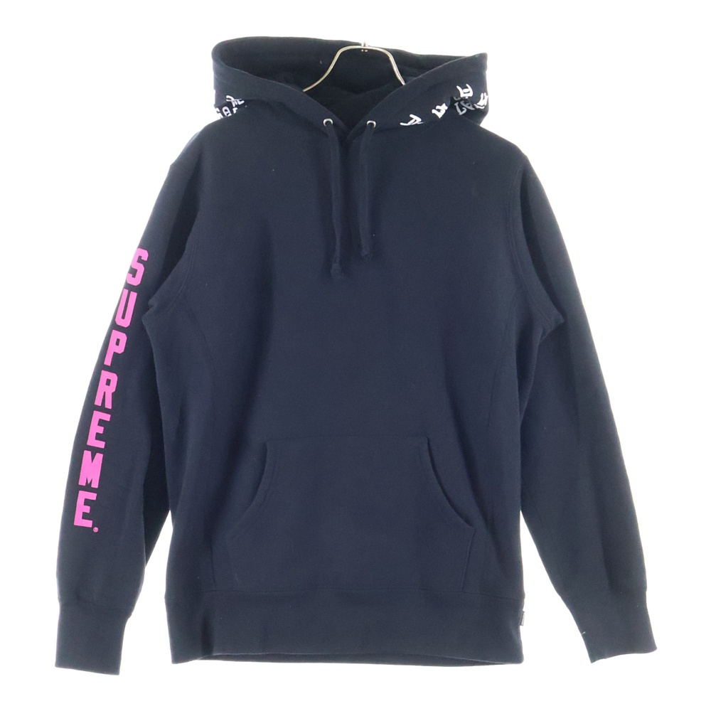 17SS ×THRASHER Boyfriend Hooded スラッシャー ボーイフレンド プルオーバーフーディー パーカー ブラック Bランク