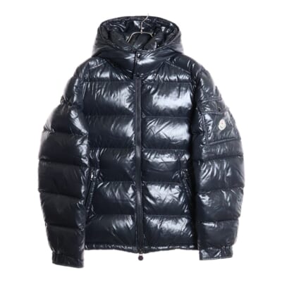 22AW MAYA マヤ ナイロン フーデッド ダウンジャケット ブラック H20911A53600 Aランク