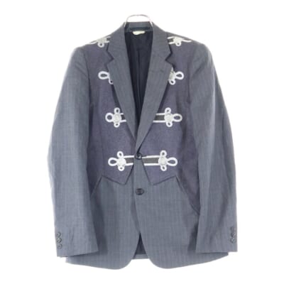 Striped tailored jacket ストライプ テーラード ジャケット グレー PD-J044 Bランク
