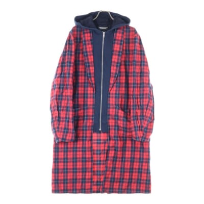 Hooded Layered Gown Coat フード レイヤード ガウンコート レッド/ブラック JUX4303 Bランク