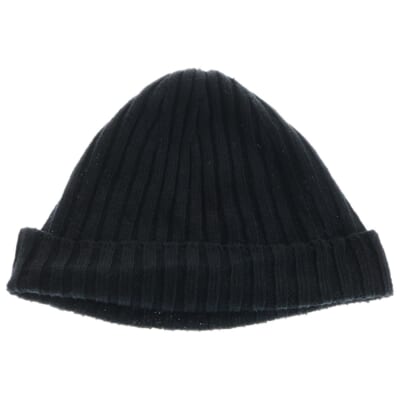 コットン ビーニー ニットキャップ ニット帽子 ブラック 3421000040 Bランク