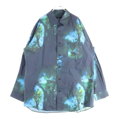 M AOP SHIRT 総柄グラフィック 長袖シャツ ブラック JL8299 Aランク