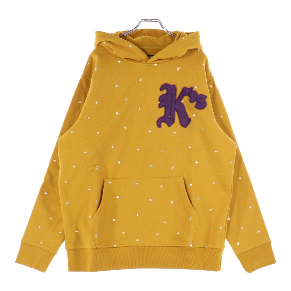 キス NYC K Varsity Hoodie ロゴワッペン プルオーバースウェット
