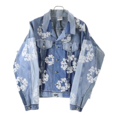 ×Denim Tears CTN WREATH TRK JKT ×デニムティアーズ デニムジャケット インディゴ RE-DT-BL-00-00-14 Aランク
