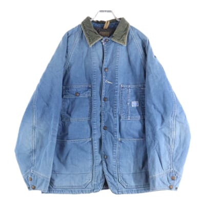 25SS 8oz Denim Lining CACTUS Coverall 裏地キルティング カバーオール デニムジャケット インディゴ EK-1547LJA Sランク