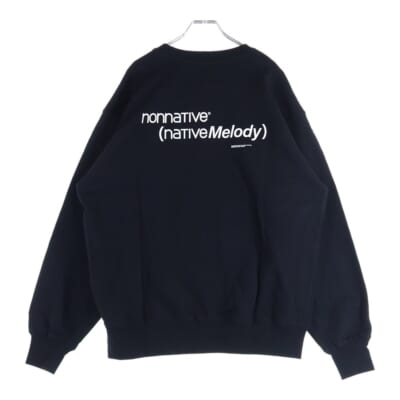 25SS ARTIST PROOF FRGMT Native Melody Sweatshirt アーティストプルーフ フラグメント クルーネックスウェットトレーナー ブラック NN-C451 Sランク