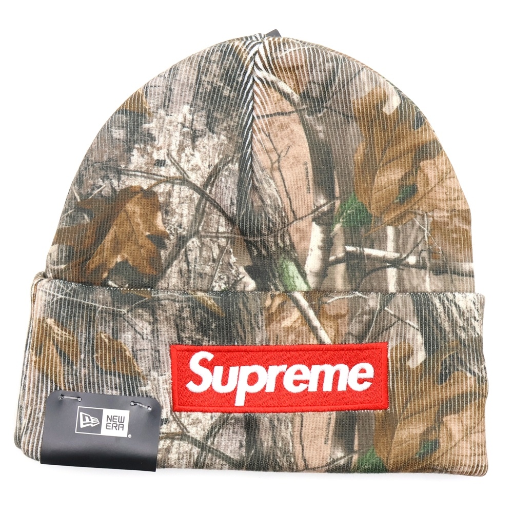 Supreme ボックスロゴビーニー　リアルツリー 値下げ可 Supreme（シュプリーム） × NEW ERA 25AW BOX LOGO BEANIE REALTREE AP