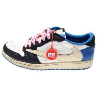 ×TRAVIS SCOTT FRAGMENT DESIGN AIR JORDAN 1 LOW OG SP トラヴィススコット フラグメント エアジョーダン1 ローカットスニーカー US11/29cm DM7866-140 Bランク