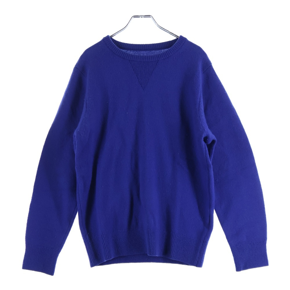 15AW Lamb Wool Crew Neck Knit ラムウールクルーネックニット 長袖ニットセーター SOPH-156127 ブルー Bランク
