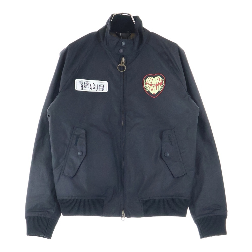 25AW × BARACUTA Badged Porton バラクータ ワックス ジップアップジャケット ブラック 252MWX2519 Sランク