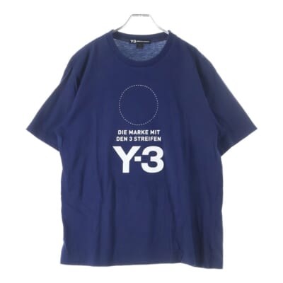 STKD SS Tee Night Indigo Men フロントロゴプリント 刺繍 半袖Tシャツカットソー ネイビー DP0479 Bランク