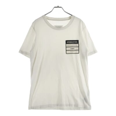 19SS Stereo Type T-Shirt ステレオタイプ 半袖Tシャツ ホワイト S50GC0538 Bランク