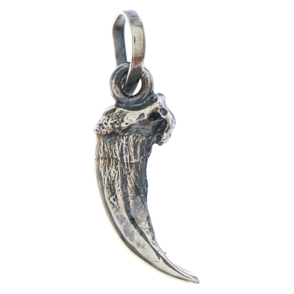 T-16a 太陽神付き 熊爪 ベアクロー 右向き ペンダントトップ シルバー Bランク