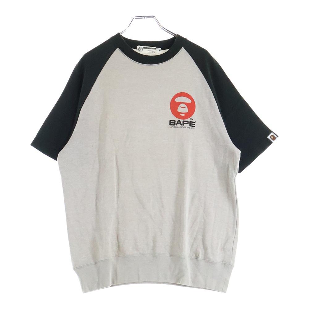 アベイシングエイプ 90s ロゴプリント ラグラン半袖Tシャツカットソー