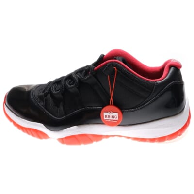 AIR JORDAN 11 RETRO LOW BRED エアジョーダン レトロ ブレッド ローカットスニーカー ブラック/レッド US10/28cm 528895-012 Aランク