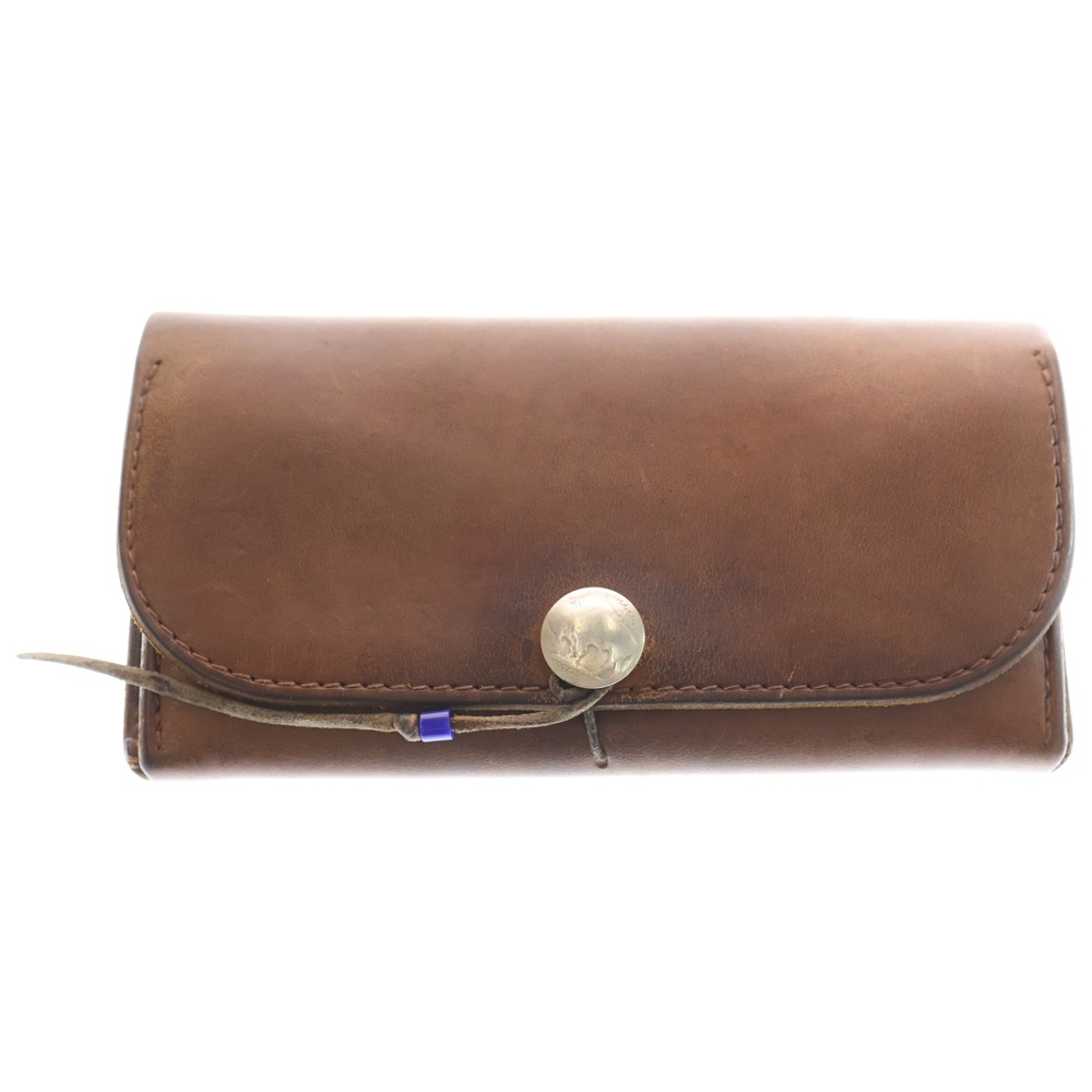 ゴローズ コンチョ付き レザー 二つ折り財布 ウォレット ブラウン 買取