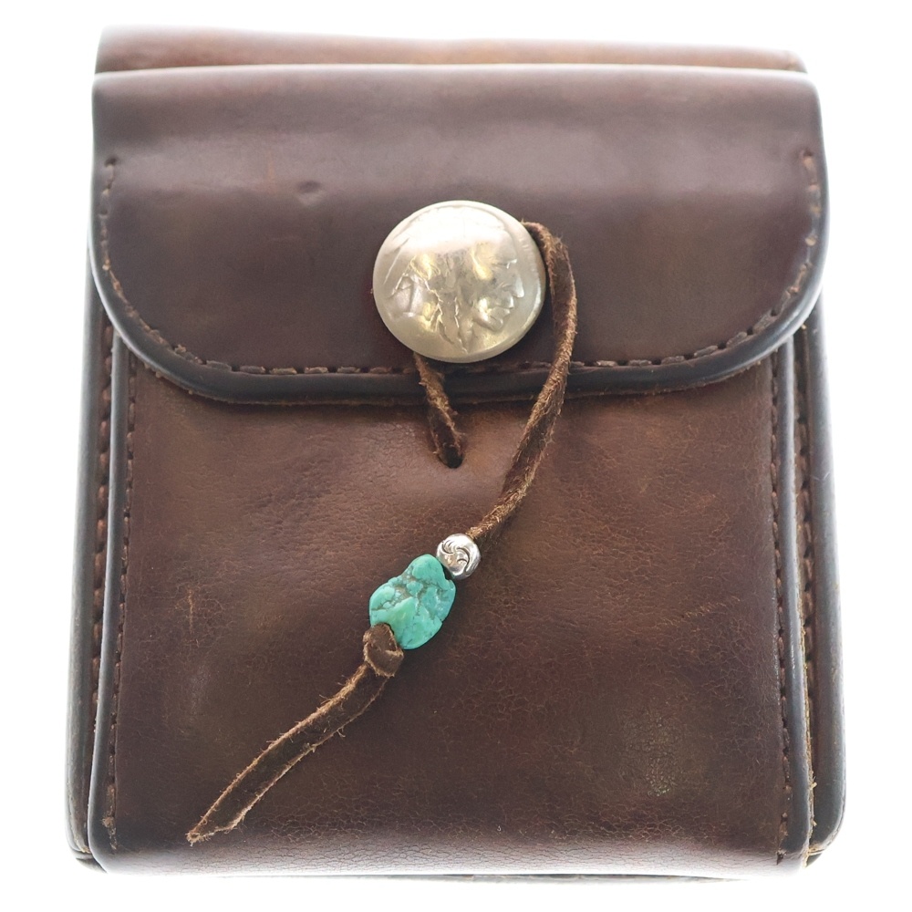 二つ折り レザーウォレット 財布 ブラウン Bランク