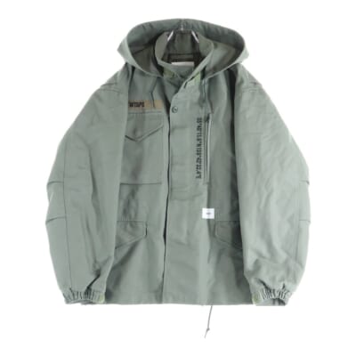 20AW WSFM JACKET 裏地キルティング コットンツイル ミリタリー 中綿ジャケット オリーブ 202WVDT-JKM01 Aランク