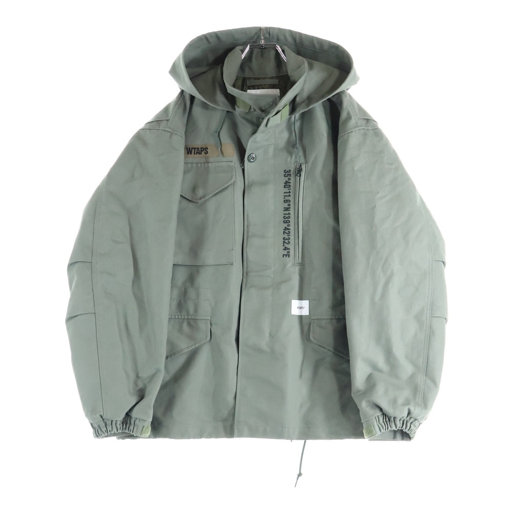 20AW WSFM JACKET 裏地キルティング コットンツイル ミリタリー 中綿ジャケット オリーブ 202WVDT-JKM01 Aランク
