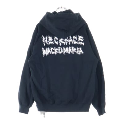 ×NECK FACE HEAVY WEIGHT PULLOVER HOODED SWEAT SHIRT ネックフェイス プルオーバーパーカー ブラック NECKFACE-WM-SS26 Aランク