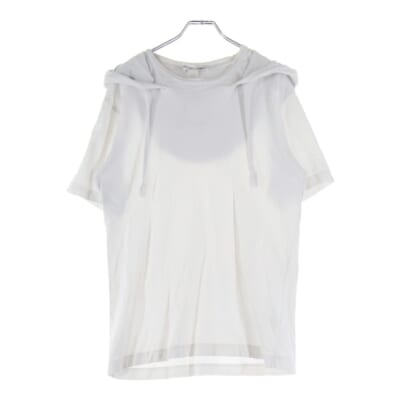 Cotton Jersey Plain コットン ジュエリー プレイン 半袖パーカー ホワイト S28113 Bランク