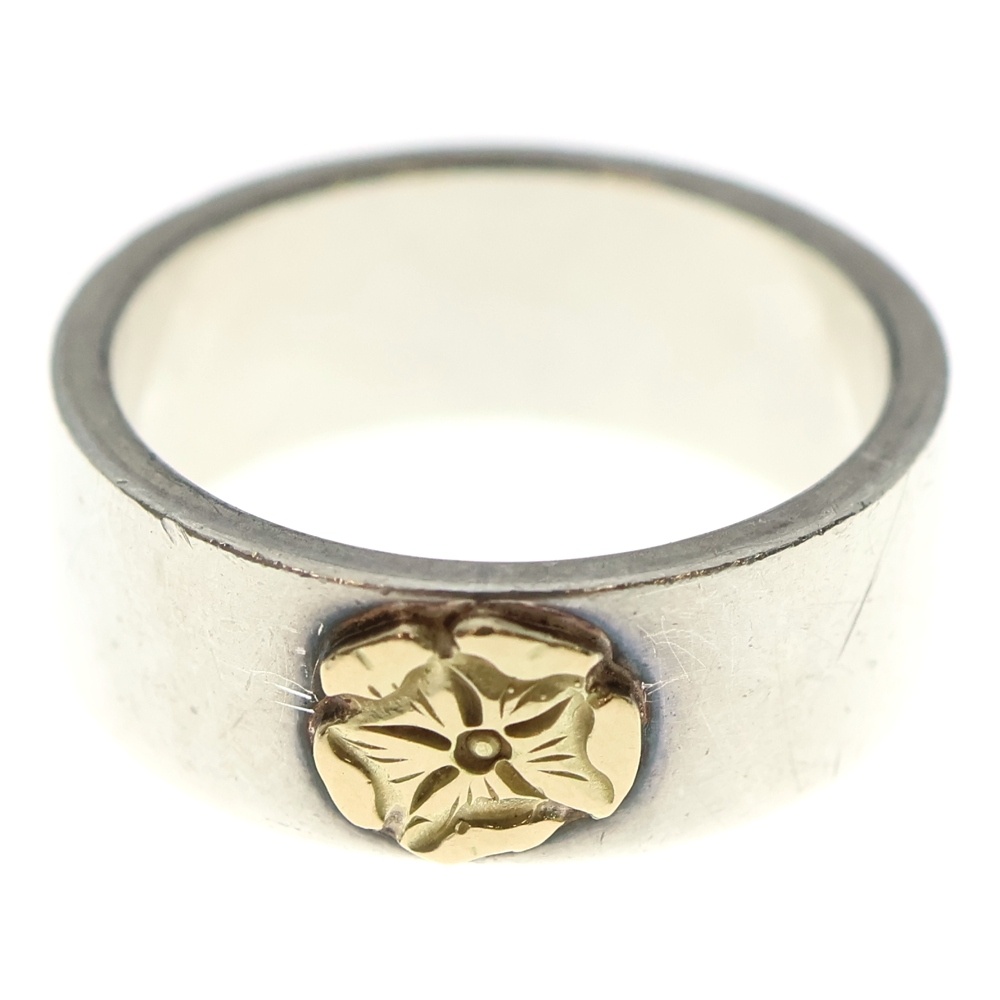 ローズ平打ちリング シルバー/ゴールド Bランク